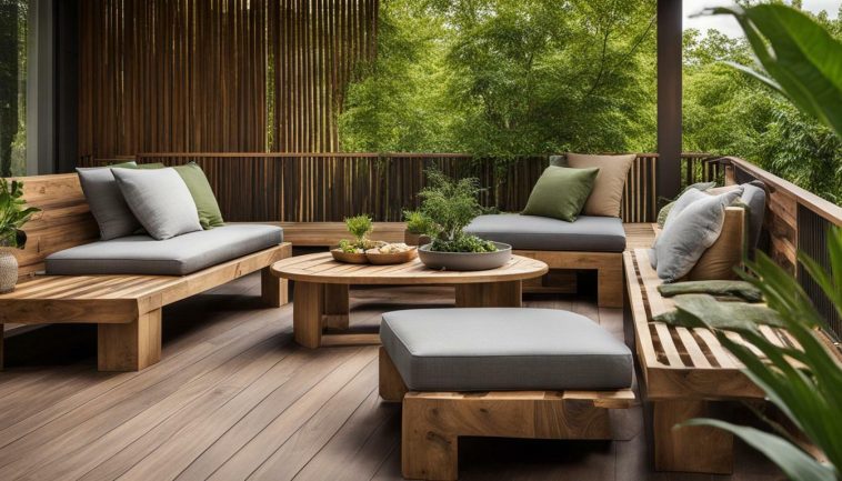Nachhaltige Outdoor-Möbel für Holzterrassen