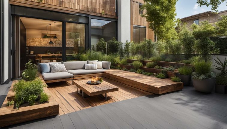 Nachhaltigkeit und Terrassengestaltung mit recyceltem Holz