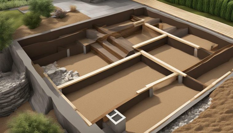 Terrassenkonstruktion: Unterbau für Holzterrassen