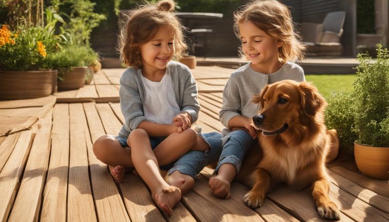 Barfußfreundliche Holzterrassen für Kinder und Haustiere