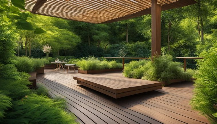 Harmonische Gartenintegration mit Holzterrassenbelägen