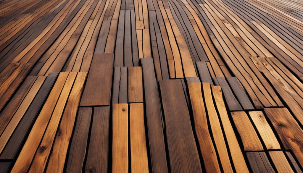 Holzdielen für Terrassenboden