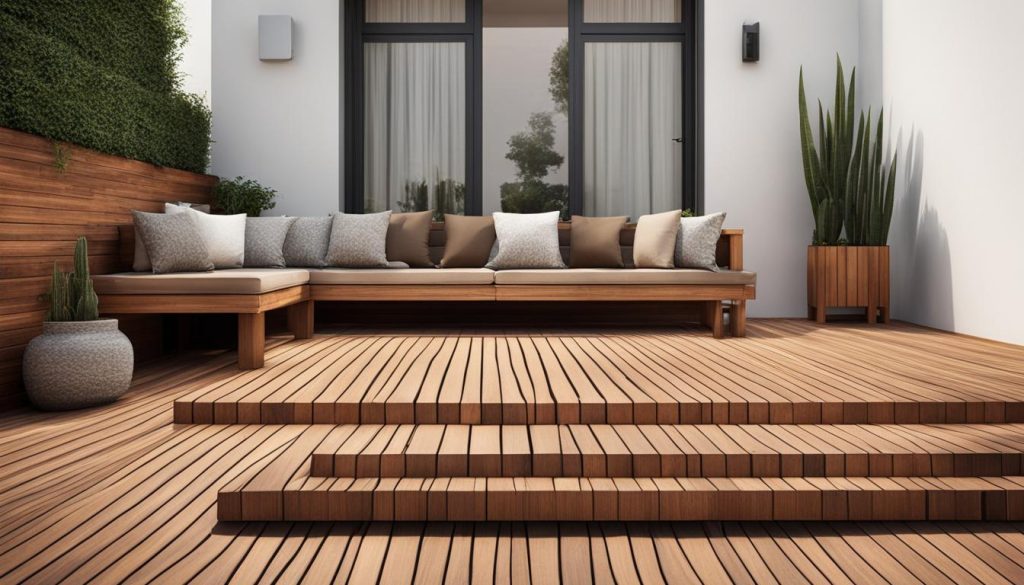 Moderne Holzdielenmuster für Terrassen