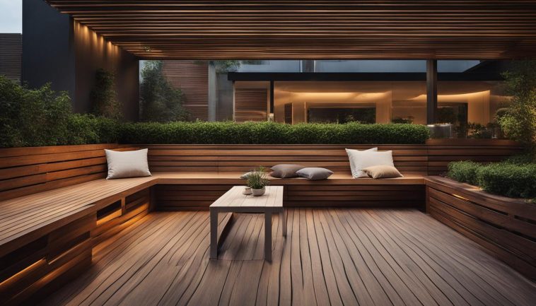 Moderne Holzterrassen für kleine Stadtbalkone und Terrassen