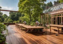 Nachhaltige Renovierung von Holzterrassen in historischen Gebäuden