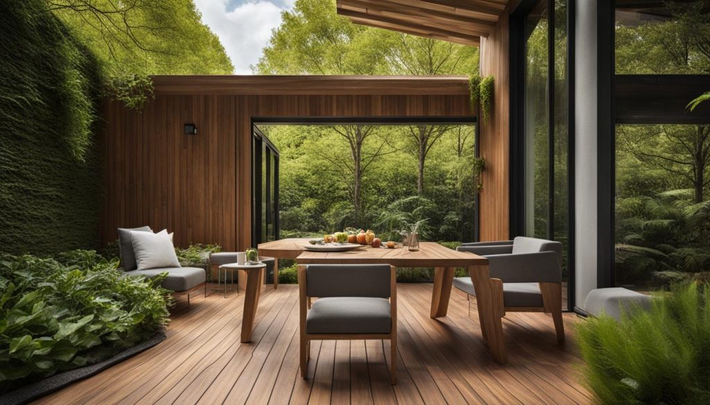 Ökologisches Holz für umweltbewusste Terrassen