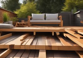 Terrassenbau Kostenkalkulation mit Holz