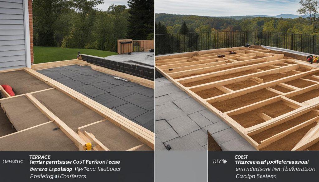 Terrassenbaukosten DIY vs. professionelle Installation