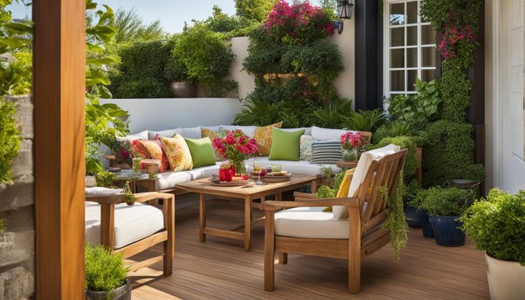 Terrassenmöbel und -dekor für belastbare Holzterrassen