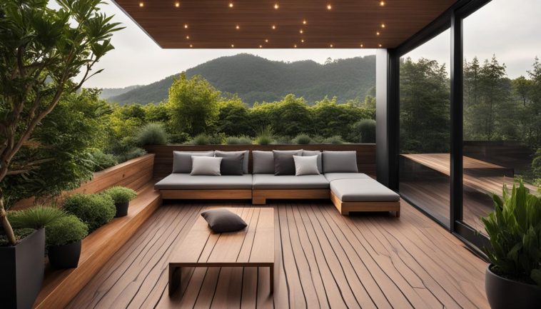 Terrassenplanung für kleine Räume mit Holzbelägen
