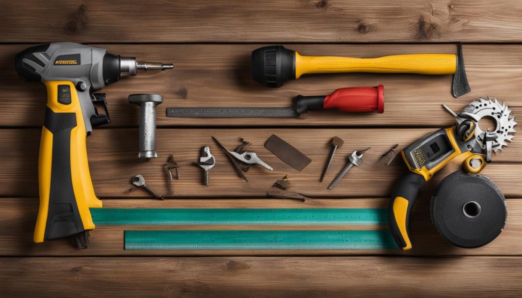 Werkzeuge für den Terrassenbau