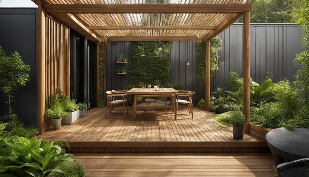 nachhaltige Terrassendesigns